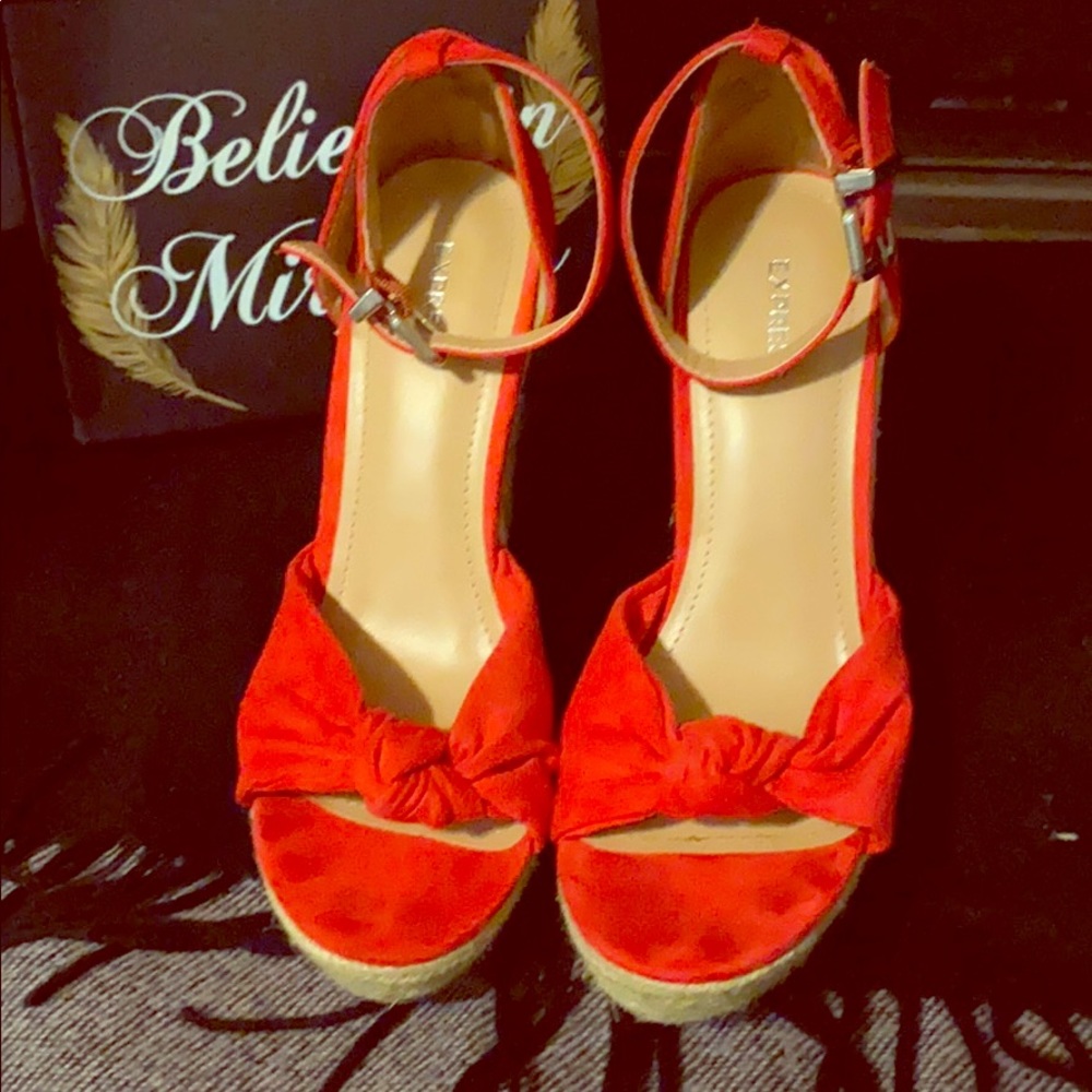 Red Platform Espadrilles Shoes - image 2